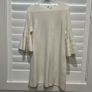 Anthropologie Moth Chester Sweater Dress - Ivory size large